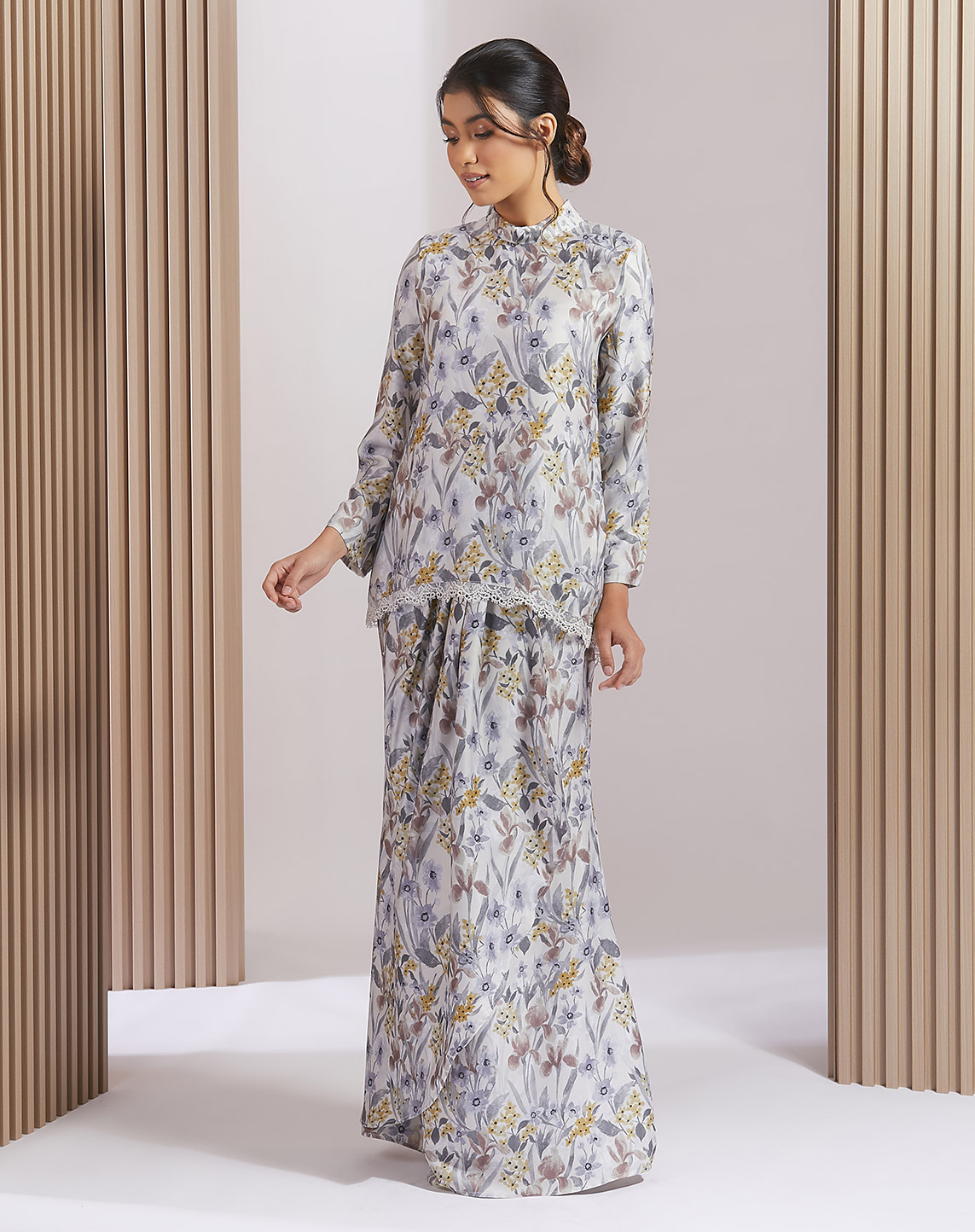FARRA BAJU KURUNG IN COOL GRAY